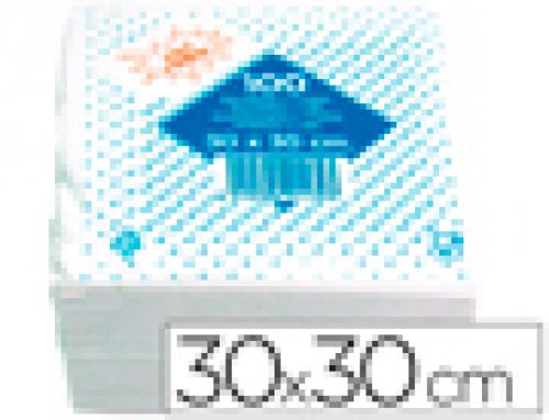 Guardanapos de algodao 30x30 cm pack de 100 unidades , Branca , 16215 , 8410304211323